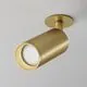 Spot mobil incastrat Maytoni Focus, 1xGU10, auriu mat, rotund, IP20
