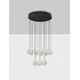Pendul LED Nova Luce Ifos, 87W, 3000K, crom-negru, dimabil 