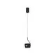 Pendul LED Nova Luce Kedros, 9W, 3000K, negru, dimabil, reglabil