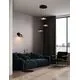 Pendul LED Nova Luce Morfi, 15W, 3000K, auriu-negru, dimabil, Triac