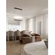 Pendul LED Nova Luce Diona, 55W, 2700K, alb-negru, dimabil, Triac
