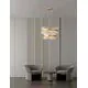 Pendul Nova Luce Crown, 32xG9, auriu satinat-transparent