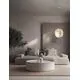 Pendul Nova Luce Pierida, 1xE27, D42, alb, matase naturala