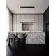 Pendul LED Nova Luce Diona, 81W, 2700K, alb-negru, dimabil, Triac