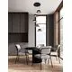 Pendul LED Nova Luce Morfi, 25W, 3000K, auriu-negru, dimabil, Triac
