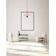 Pendul LED Nova Luce Edem, 8W, 3000K, rosu