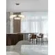 Pendul LED Nova Luce Aider, 45W, 3000K, alb marmorat-auriu, dimabil, Triac