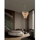 Pendul Nova Luce Crown, 42xG9, auriu satinat-transparent