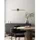 Aplica LED Nova Luce Lios, 8W, 3000K, negru, cafeniu