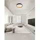 Plafoniera LED Nova Luce Sigi, 50W, 3000K, lemn natur-negru, dimabil