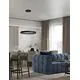 Pendul LED Nova Luce Ormi, 52W, 2700-3000K, negru, dimabil, Triac