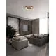 Plafoniera LED Nova Luce Epos, 38W, CCT switch 2700-4000K, 2200 lm, D60 cm, auriu, negru, dimabil Triac