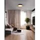 Plafoniera LED Nova Luce Sigi, 40W, 3000K, lemn natur-negru, dimabil