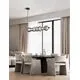 Pendul LED Nova Luce Bally, 40W, 3000K, liniar, fumuriu-negru, dimabil, Triac