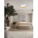 Plafoniera LED Nova Luce Sigi, 50W, 3000K, alb-lemn natur, dimabil