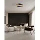 Plafoniera LED Nova Luce Radon, 40W, 3000K, auriu-negru, dimabil, Triac