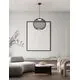Pendul LED Nova Luce Kinetic, 24W, 3000K, negru