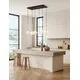 Pendul Nova Luce Savoy, 6xG9, L 770, alb-auriu-negru