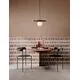 Pendul Nova Luce Idor, 1xG9, negru marmorat