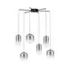 Pendul LED Nova Luce Aelia, 25W, 3000K, fumuriu-negru, dimabil, Triac