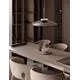 Pendul LED Nova Luce Esti, 21W, 3000K, maro-nichel satinat, dimabil, Triac