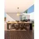 Pendul Nova Luce Moon, 1xE14, 250x300mm, alb-negru, IP65