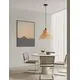 Pendul Nova Luce Capa, 1xE27, lemn natural-negru