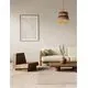 Pendul Nova Luce Natural Copos, 1xE27, albastru, maro, negru