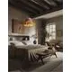 Pendul Nova Luce Natural Sorello, 1xE27, rosu, maro, negru