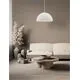 Pendul Nova Luce Starla, 1xE27 max. 12W, D50 cm, Hmax 250 cm, alb