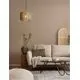 Pendul Nova Luce Natural Lupe, 1xE27, albastru, maro, negru