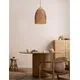 Pendul Nova Luce Natural Mapi, 1xE27, rosu, maro, negru