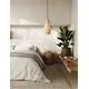Pendul Nova Luce Natural Ona, 1xE27, maro, negru