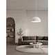 Pendul Nova Luce Starla, 1xE27 max. 12W, D60 cm, Hmax 250 cm, alb