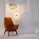 Plafoniera Maytoni Frame, 9xE14, D650 mm, H330 mm, auriu