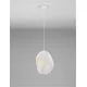 Pendul Nova Luce Tempus, 1xE27 max. 12W,  30x40 cm, Hmax 250 cm, alb