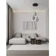 Pendul LED Nova Luce Nali, 18W, 3000K, negru, dimabil Triac
