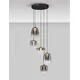 Pendul LED Nova Luce Oblo, 18W, 3000K, negru, dimabil Triac