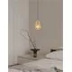 Pendul LED Nova Luce Alish, 8W, 3000K, negru, auriu