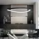 Pendul LED Ideal Lux Gemini, 47W, 3000K, 2820 lumeni, D61 cm, Hmax 200 cm, negru