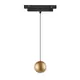 Pendul LED sina magnetica Mantra Magneto, 7W, 3000K, 560 lumeni, unghi lumina 38°, 1700+50+55x55x200 mm, auriu
