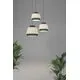 Pendul ACB Aspen, 1xE27, D45, alb-verde-negru