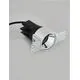 Spot fix LED Nova Luce Ambry, 5W, 3000K, D34 mm, gri, incastrat