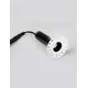 Spot fix LED Nova Luce Baculus, 5W, 3000K, D60, negru, incastrat
