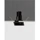Rama spot fix LED Nova Luce Doue Modular, patrat, negru
