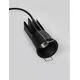 Spot fix LED Nova Luce Dash, 7W, 3000K, D40 mm, negru, incastrat