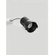 Spot fix LED Nova Luce Glyce, 20W, 2700K, D74 mm, negru, incastrat