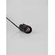 Spot fix LED Nova Luce Doue Modular, 8W, 2700K, D32 mm, negru, incastrat