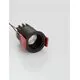Spot fix LED Nova Luce Feller, 5W, 2700K, D42 mm, negru, incastrat