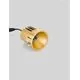 Spot fix LED Nova Luce Sanco, 10W, 2700K, D60 mm, auriu, incastrat